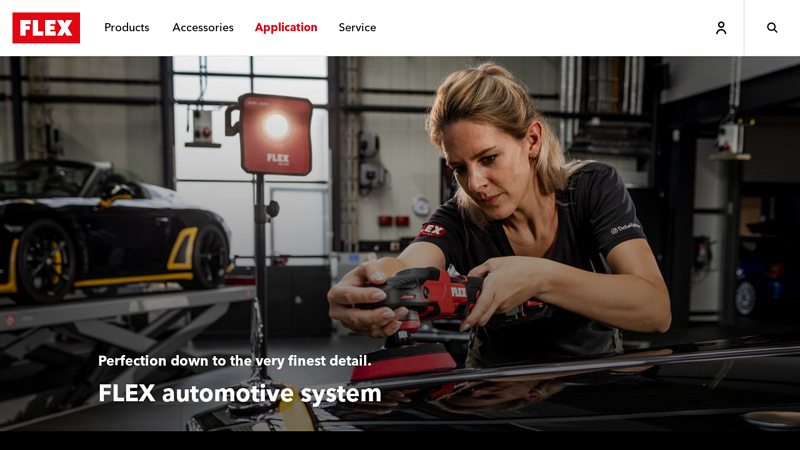 Polishing, vacuuming, screwing » FLEX Automotive System