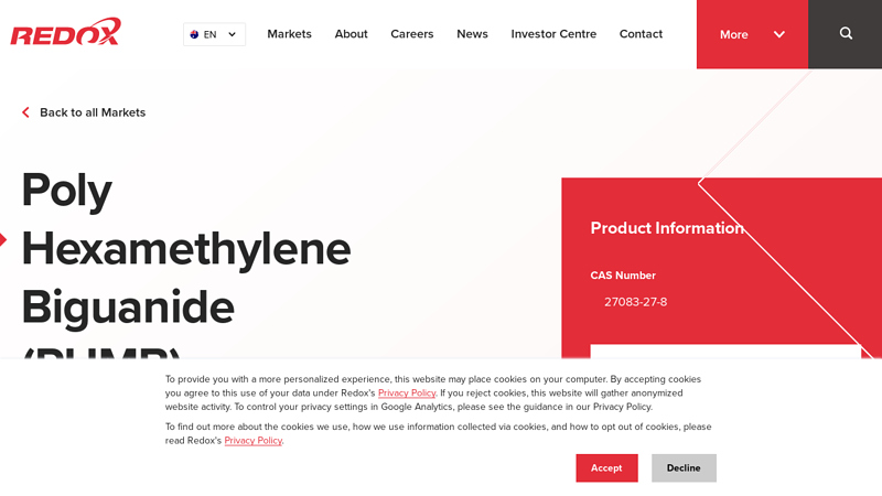 Poly Hexamethylene Biguanide (PHMB)
