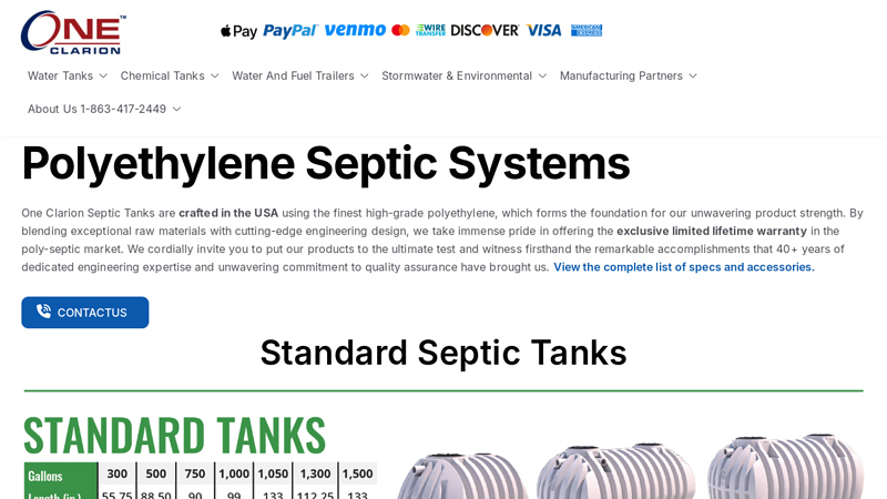 Polyethylene Septic Tanks