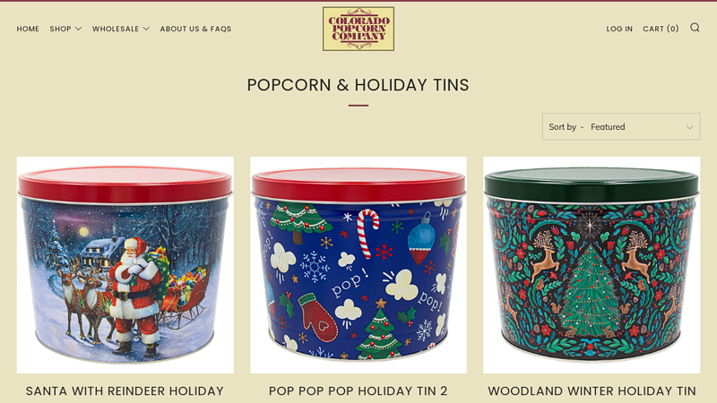 Popcorn & Holiday Tins
