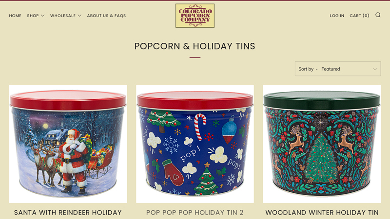 Popcorn & Holiday Tins