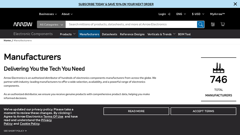 Popular Electronic Components Manufacturers