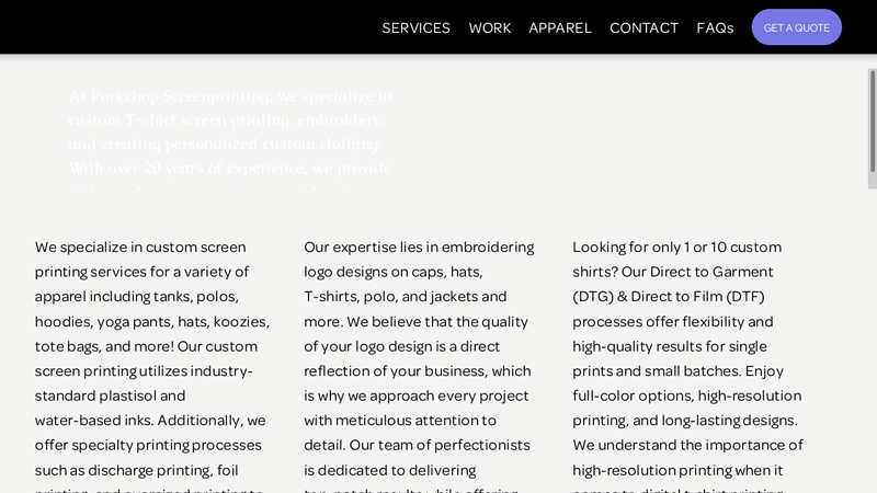 Porkchop Screen Printing / Austin Texas / WEPRINT / Custom ... custom t-shirts