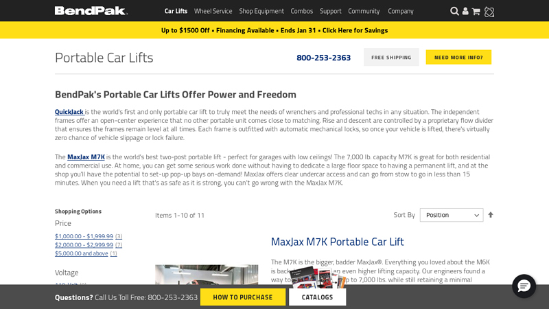 Portable Car Lifts