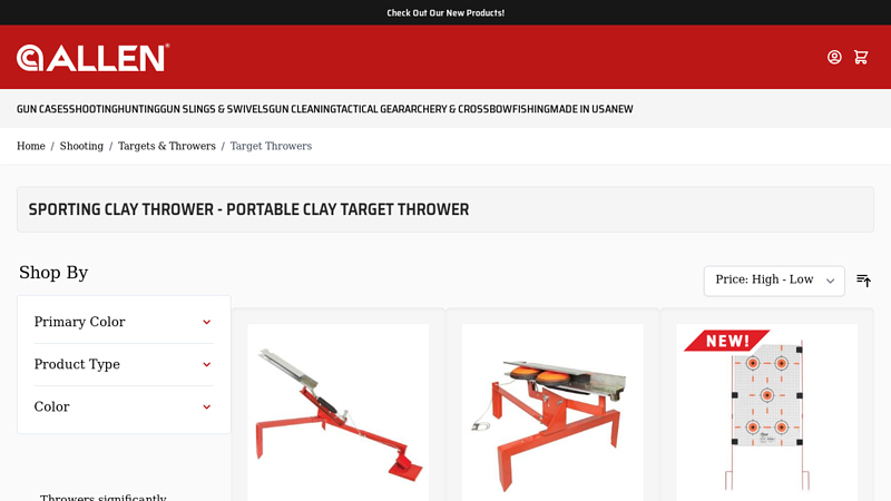 Portable Clay Target Thrower