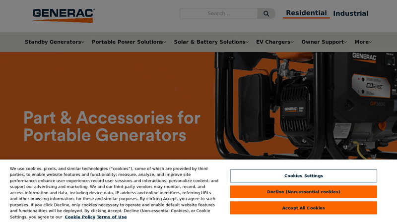 Portable Generator Parts and Accessories