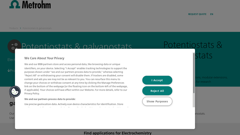 Potentiostats & galvanostats
