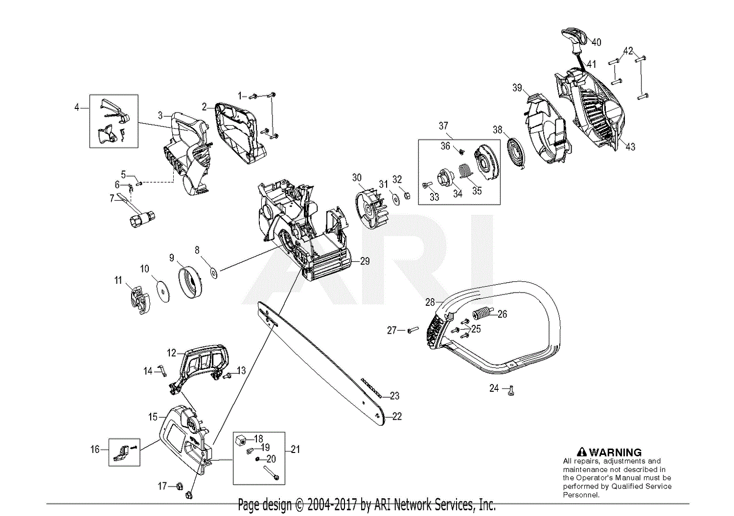 Poulan Chainsaw PP5020AV