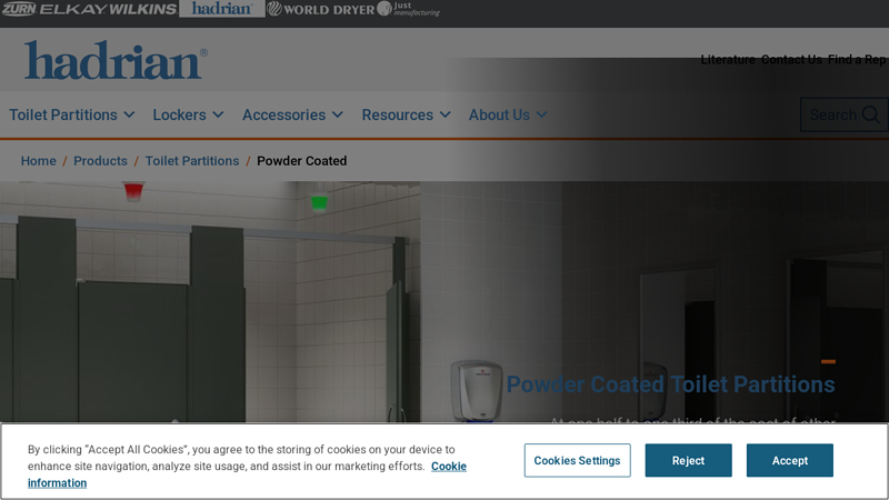 Powder Coated Steel Toilet Partitions