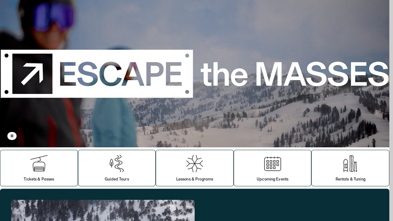 Powder Mountain Ski Resort in Eden, Utah