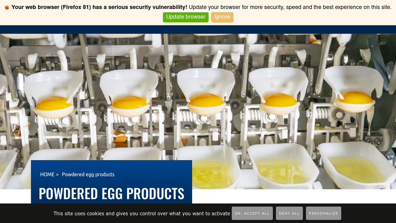 Powdered Egg Products