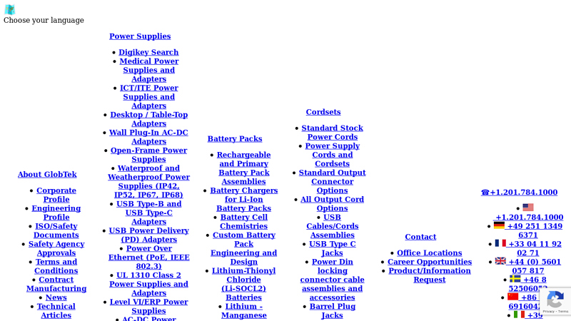 Power Supplies, Medical Power Supplies, Battery Packs, Chargers
