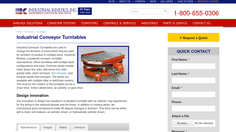 Powered Conveyor Turntable Manufacturer