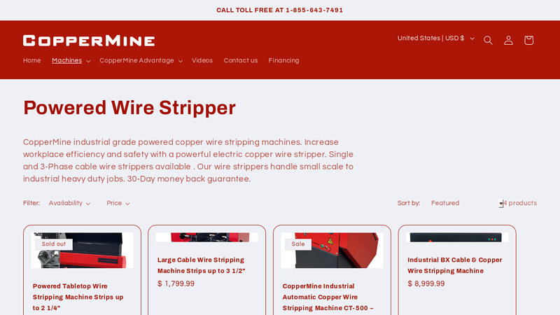 Powered Copper Wire Stripping Machines & Cable Wire Strippers