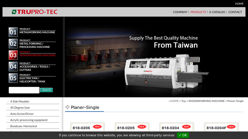 Powerful Wood Single Planers