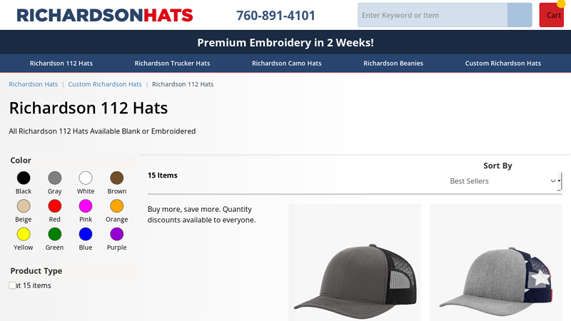 Preium Quality Embroidery!