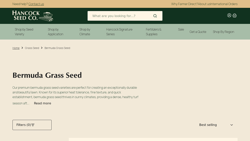 Premium Bermuda Grass Seed for Sale