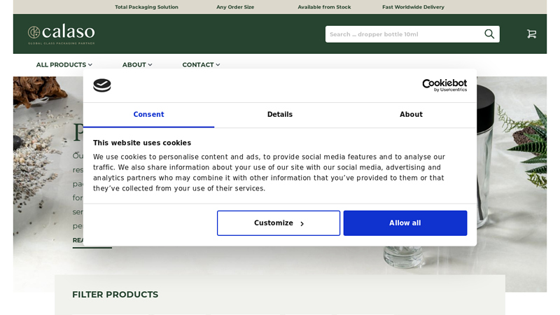 Premium Glass Perfume Bottles