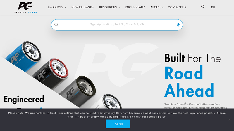 Premium Guard Filters: Page