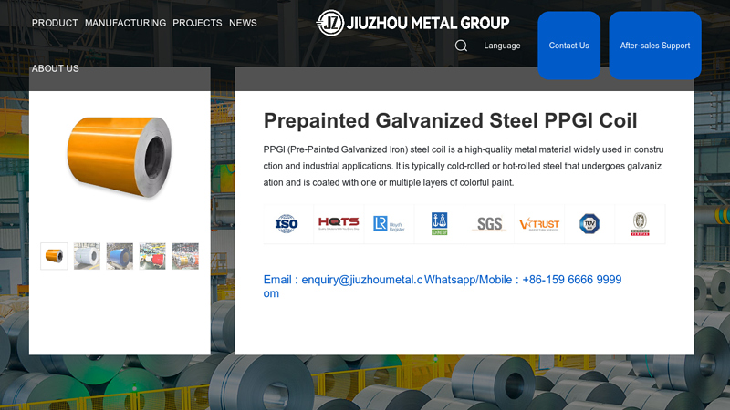 Prepainted Galvanized Steel PPGI Coil