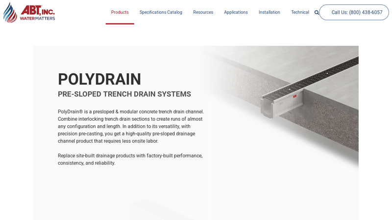 Presloped & Modular Concrete Trench Drain Channels