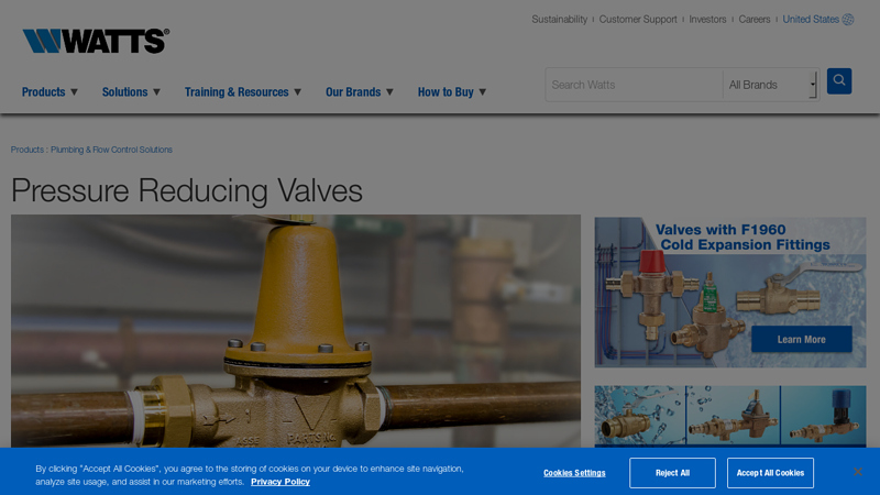 Pressure Reducing Valves