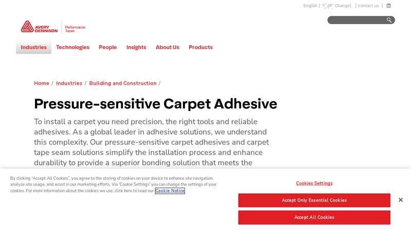 Pressure-sensitive carpet adhesive
