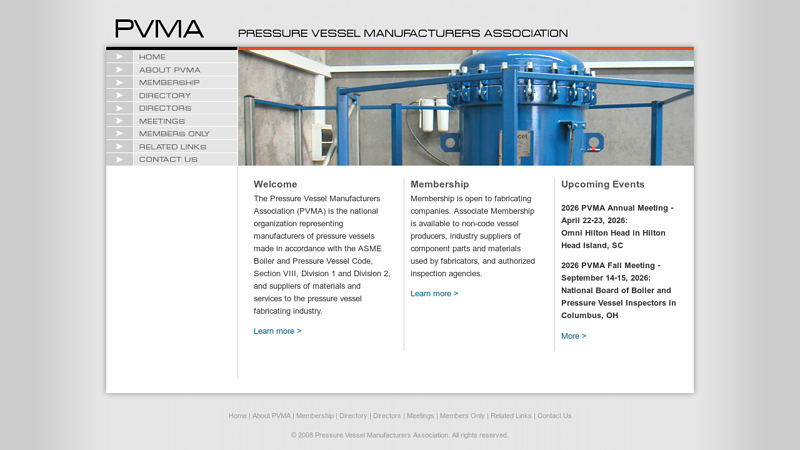 Pressure Vessel Manufacturers Association