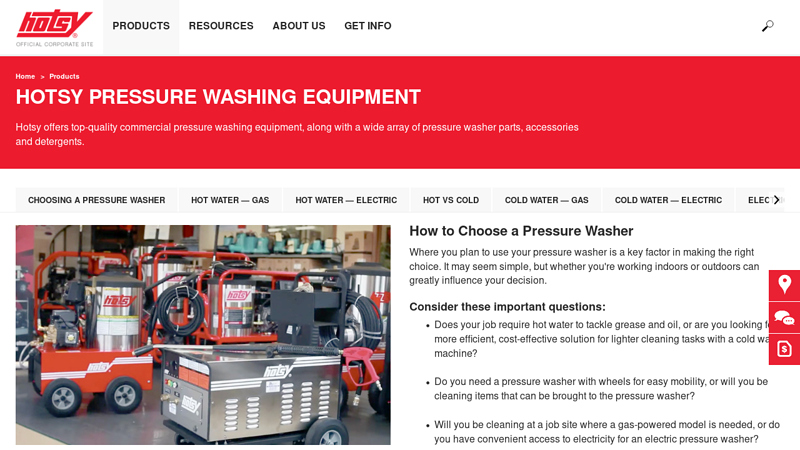 Pressure Washing Equipment, Supplies and Accessories