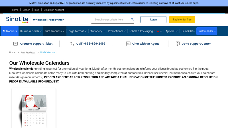 Print Affordable Wholesale Calendars