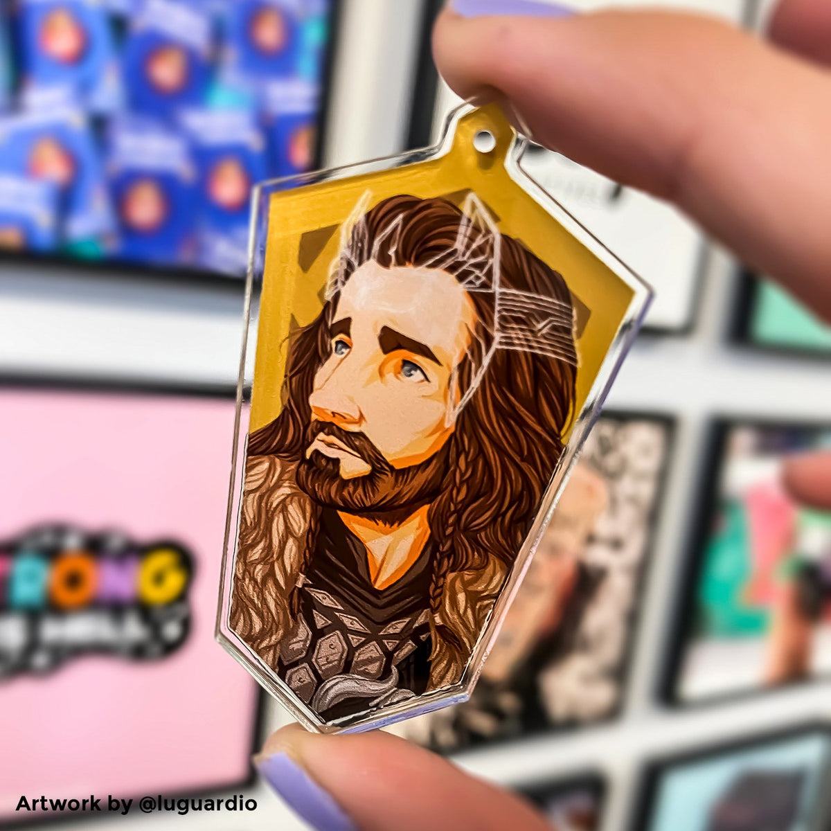 Printed Clear Acrylic Charms