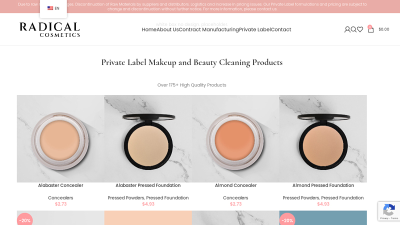 Private Label Beauty Clean Makeup Products