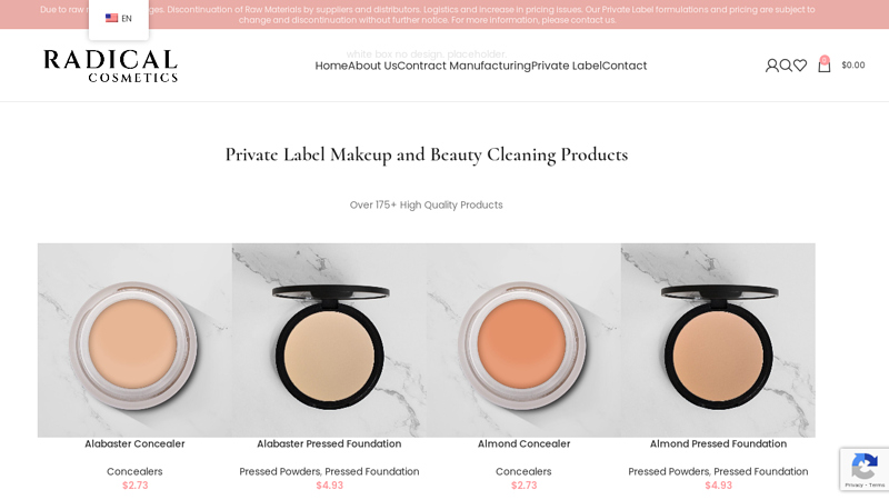 Private Label Beauty Clean Makeup Products