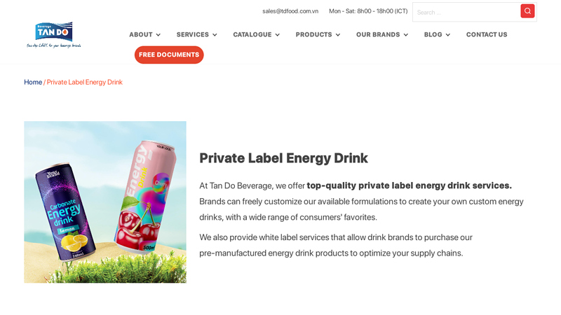 Private Label Energy Drink