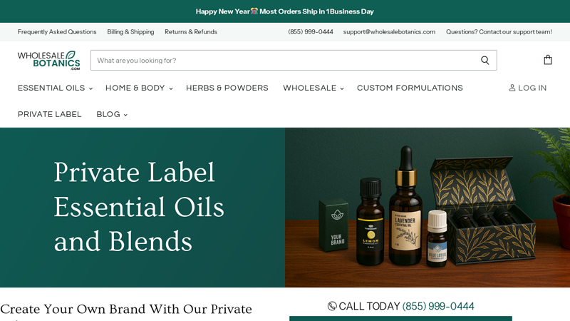 Private Label Essential Oils and Blends