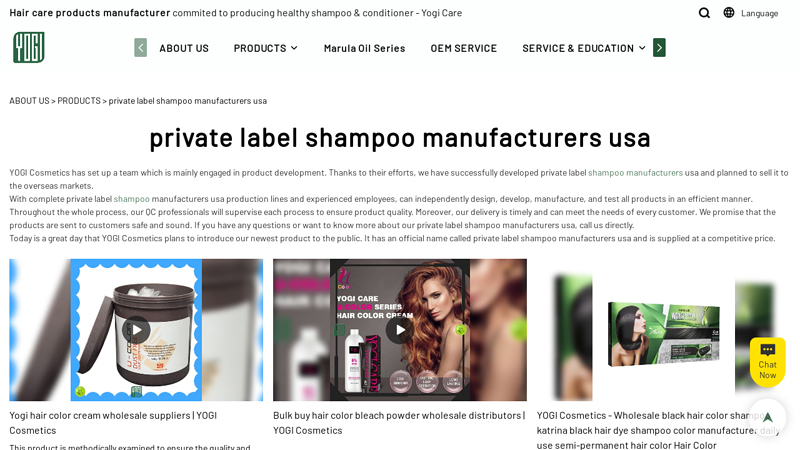 private label shampoo manufacturers usa
