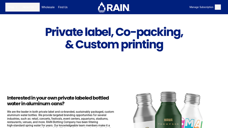 Private-Labeled Bottled Water