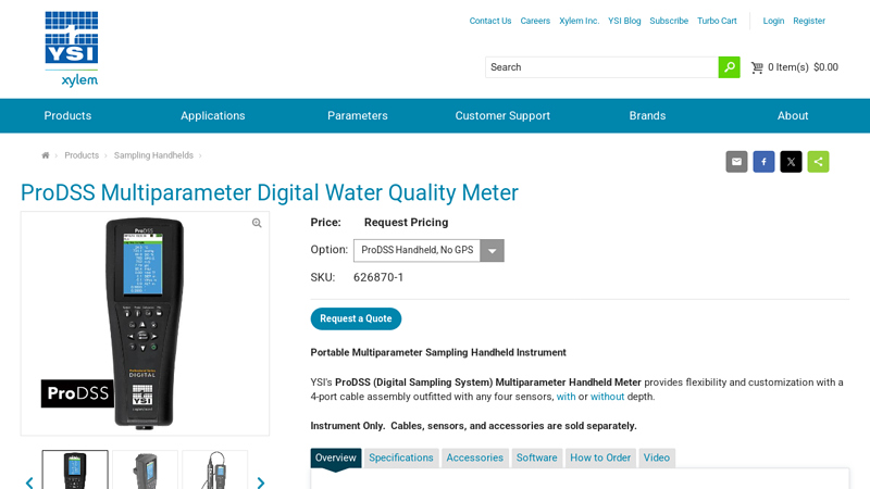 ProDSS Multiparameter Digital Water Quality Meter
