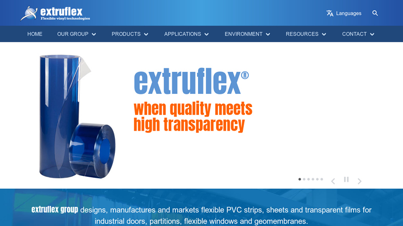 Producer of flexible PVC strips, curtains, rolls, films and panels