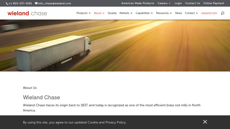 Producers in the Brass Rod and Bronze Rod Industries Since 1837