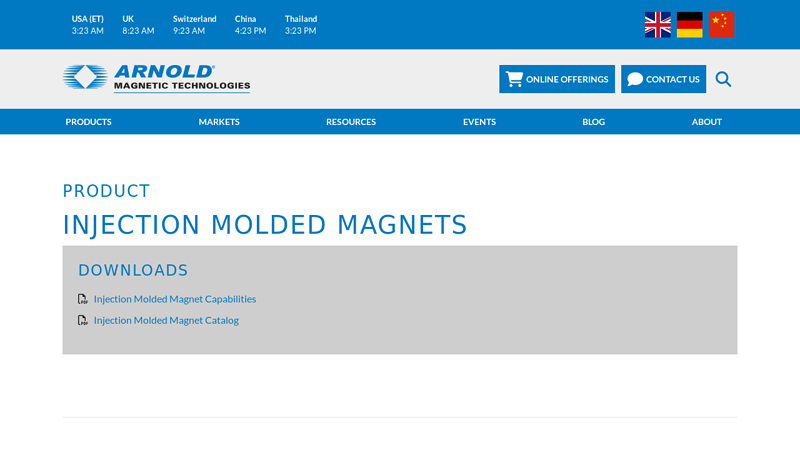 Product Injection Molded Magnets