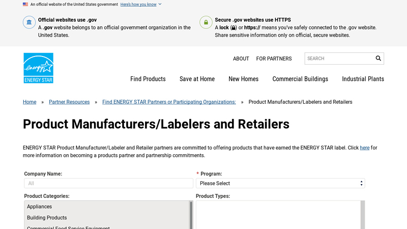 Product Manufacturers/Labelers and Retailers