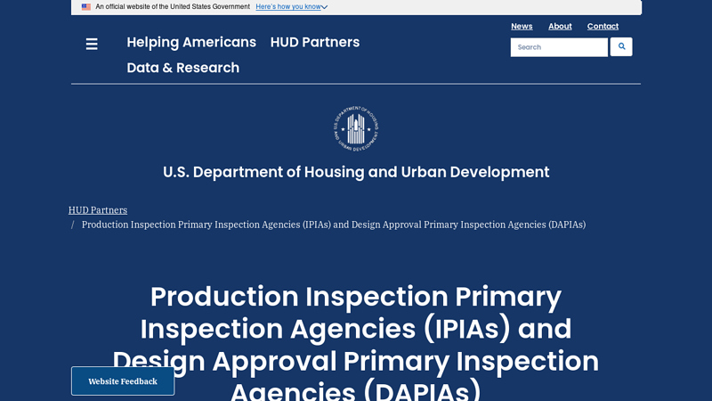 Production Inspection Primary Inspection Agencies (IPIAs ...
