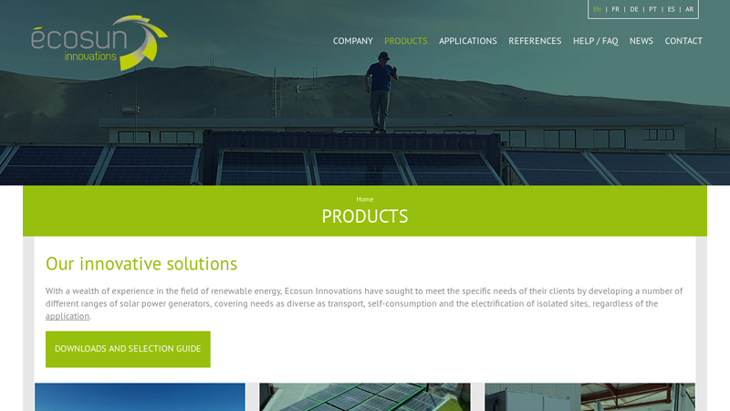 Products, portable solar