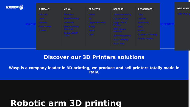 Professional 3D Printers Made in Italy