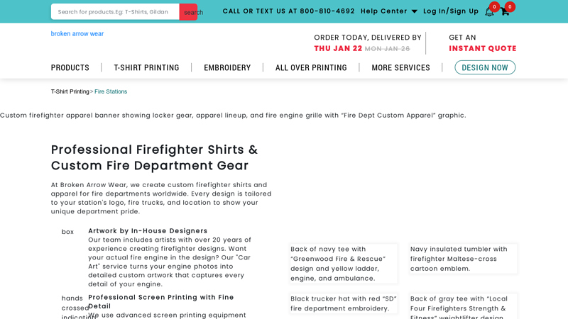 Professional Firefighter Shirts & Custom Fire Department Gear custom t-shirts