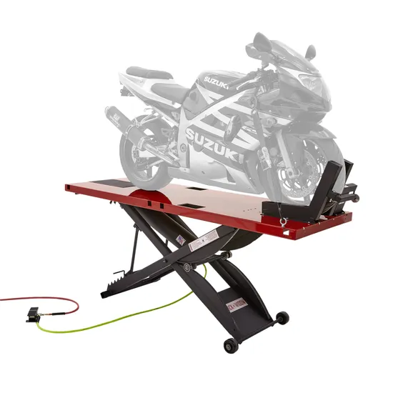 Professional grade Motorcycle Lift tables and accessories.