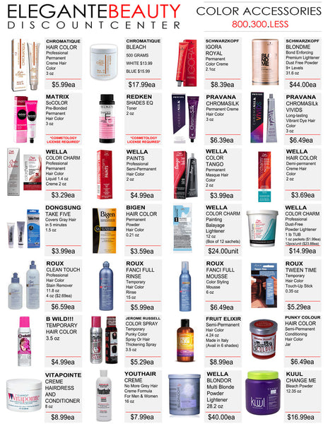 Professional Hair Color Products