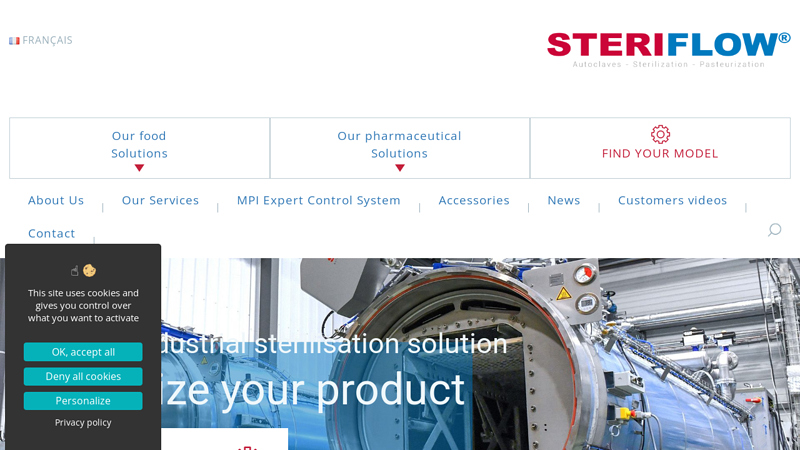 Professional industrial autoclave