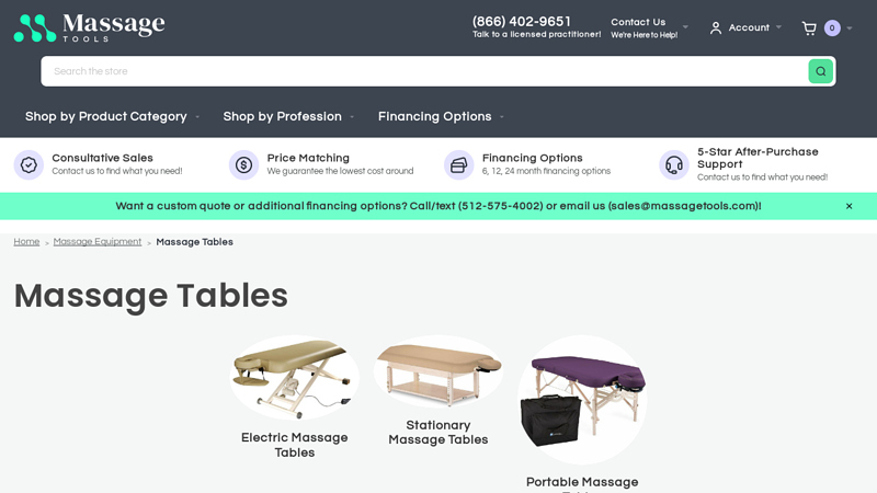 Professional Massage Tables